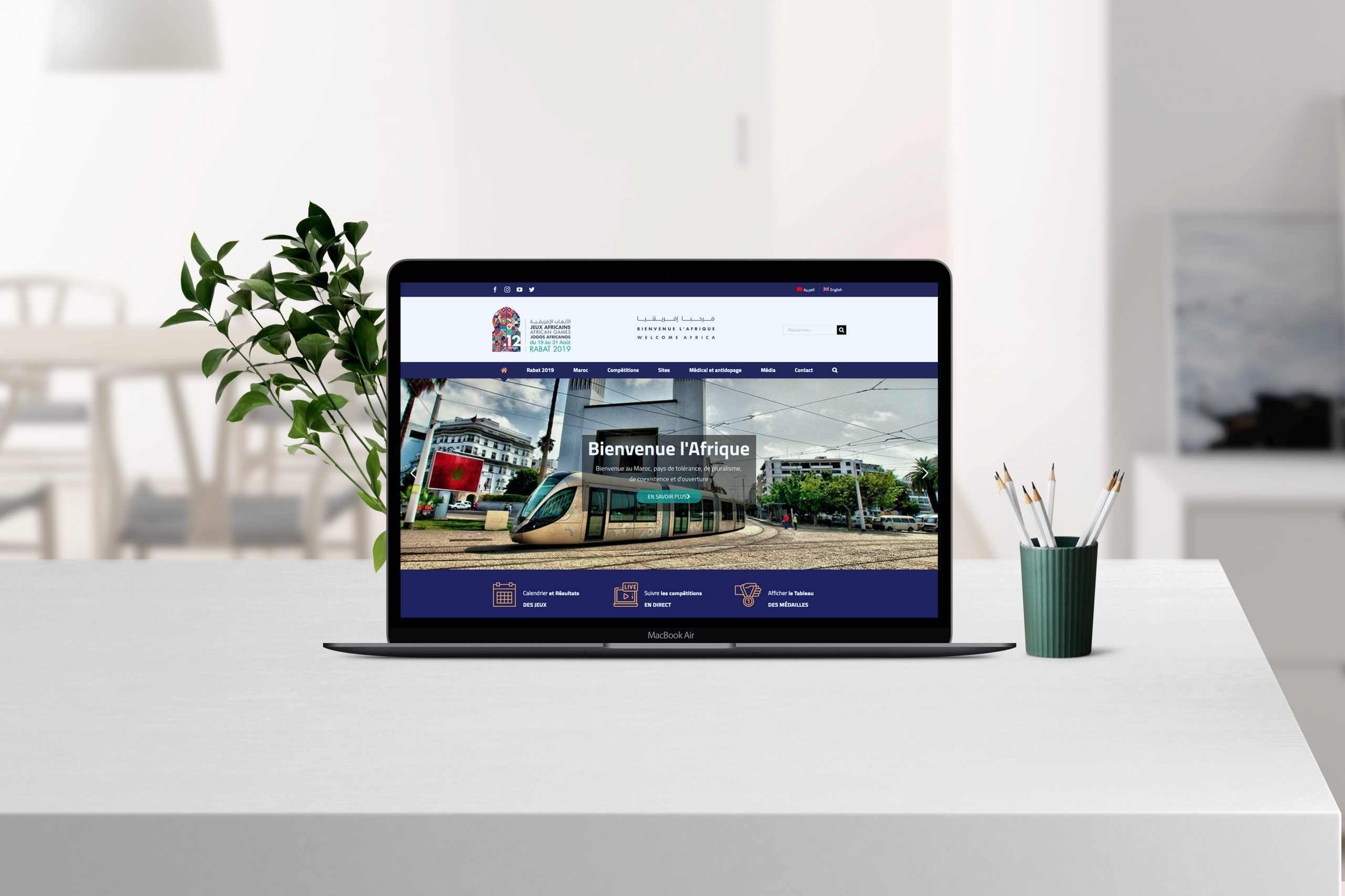 Développement web Kreatech Rabat — Jeux Africains 2019